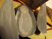 inside of the egg, underpainting